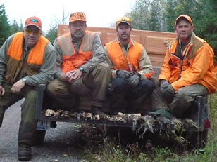 Friends and a lot of birds in the Northwoods.